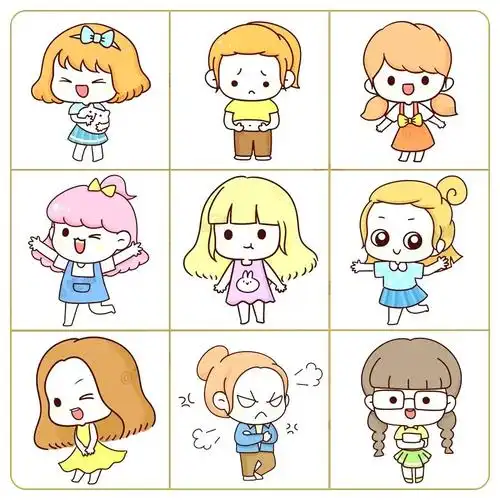 【人物简笔画】80个可爱的卡通人物简笔画,其实真不难画!