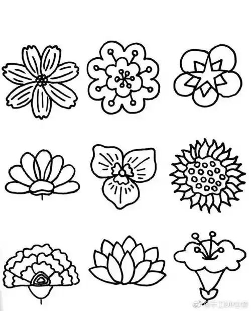 花简笔画 花简笔画图片大全