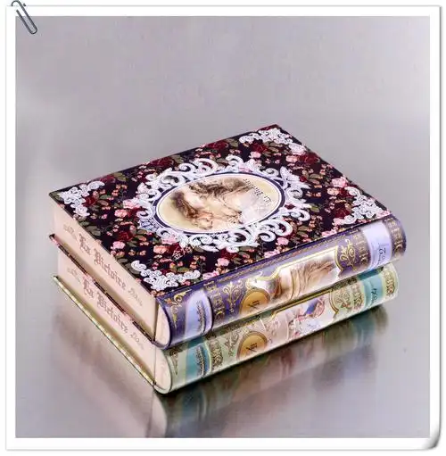 长方形铁盒 书本形马口铁盒 铁盒子 书本创意铁盒203-160-40